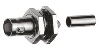 j01003a1348 Telegartner, Jack Panel Mount BNC Connector, 75Ω, Clamp, Crimp Termination, Straight Body