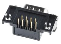 811-7115 RS PRO 9 Way Right Angle Through Hole D-sub Connector Plug, 2.77mm Pitch, with 4-40 UNC Screwlocks