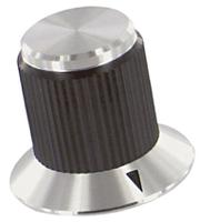 kns501ba18 TE Connectivity 19.1mm Black Potentiometer Knob for 3.2mm Shaft, KNS501BA1/8