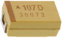 tajd107k020rnj KYOCERA AVX 100μF MnO2 Tantalum Capacitor 20V dc, TAJ Series
