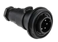 px0740p07 Bulgin Circular Connector, 6 Contacts, In-Line, Standard Connector, Plug, Male, IP68, Standard Buccaneer Series