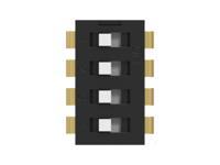 2454982-3 TE Connectivity 4 Way Through Hole DIP Switch SPST, Extended Actuator