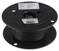 55a0111-22-0 TE Connectivity Black 0.38 mm² Harsh Environment Wire, 22 AWG, 19/34, 100m, ETFE Insulation, 55A0111-22-0