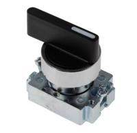 205-2375 RS PRO 3 Position Selector Switch Head, 22mm Cutout, Black Handle