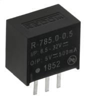 r-7850-05 Recom Switching Regulator, Through Hole, 5V dc Output Voltage, 6.5 → 32V dc Input Voltage, 500mA Output Current,