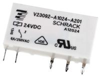 v23092-a1024-a201 TE Connectivity PCB Mount Power Relay, 24V dc Coil, 6A Switching Current, SPDT