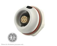 jmxhh1g10fsudsu Souriau Sunbank by Eaton Circular Connector, 10 Contacts, Front, Standard Connector, Socket, Female, IP68, JMX Series