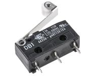 db1c-c1rc ZF Roller Lever Micro Switch, Through Hole Terminal, 6 A @ 250 V ac, SPDT