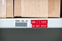 m21-375-595-rd Brady B-595 White on White on Red Label Printer Tape, 6.4 m Length, 9.53 mm Width
