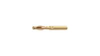 221004 Staubli Gold Plug Banana Plug, 2mm Connector, Solder Termination, 10A, 30 → 60V, Gold Plating