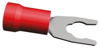 52409 TE Connectivity, PIDG Insulated Crimp Spade Connector, 0.26mm² to 1.65mm², 22AWG to 16AWG, M3.5 Stud Size Nylon, Red