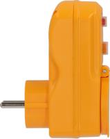 1290631 brennenstuhl, 1290 IP54 Yellow 2P Industrial Power Connector Adapter Plug, Socket, Rated At 16A, 230 V