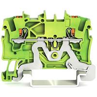 2201-1207 WAGO  TOPJOB S Series Green, Yellow, 1.5mm², 1-Level, Push In Termination, ATEX, CSA, IECEx