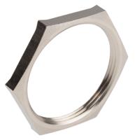 52103260 Lapp Silver Nickel Plated Brass Cable Gland Locknut, PG29 Thread