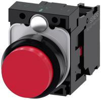 3su1100-0bb20-1ca0 Siemens SIRIUS ACT 3SU11 Series Push Button Complete Unit, 22mm Cutout, SPST, IP66, IP67, IP69(IP69K)
