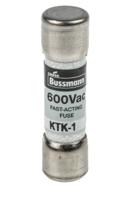 ktk-1 Eaton 1A F Melamine Cartridge Fuse, 10 x 38mm