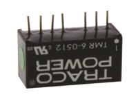 tmr-6-0512 TRACOPOWER TMR 6 DC-DC Converter, 12V dc/ 500mA Output, 4.5 → 9 V dc Input, 6W, Through Hole, +70°C Max Temp