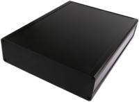 188-1269 RS PRO Black Extruded Aluminium Heat Sink Case, IP40, Black Lid, 400 x 300 x 86mm