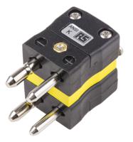 769-1454 RS PRO Standard Duplex Thermocouple Plug Connector for Use with Type K Thermocouple, 6mm Probe, ANSI, RoHS Compliant