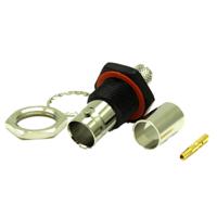 10-258-b36-fc COAX Connectors, Jack Panel Mount BNC Connector, 75Ω, Crimp Termination, Straight Body