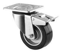 3677iep100p62 Tente Braked Swivel Castor Wheel, 200kg Capacity, 100mm Wheel