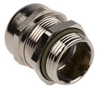 53112533 Lapp SKINTOP Series Nickel Plated Brass Cable Gland, M25 Thread, 9mm min., 17mm max., IP68