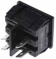 h8653vbnaa Arcolectric (Bulgin) Ltd Illuminated DPST, On-Off Rocker Switch Panel Mount