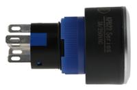 175-8234 RS PRO Illuminated Push Button Switch, Panel Mount, 22.2mm Cutout, SPDT, Blue LED, 250V ac, IP65