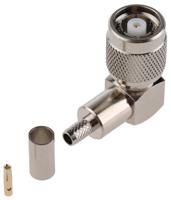 j01010r0002 Telegartner, Jack Cable Mount TNC Connector, 50Ω, Crimp Termination, Right Angle Body