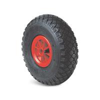 3588120 Guitel Hervieu Black, Red Rubber Abrasion Resistant Trolley Wheel, 150kg