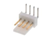 22-12-4042 Molex KK 254 Series Right Angle Through Hole Pin Header, 4 Contact(s), 2.54 mm Pitch, 1 Row, Unshrouded