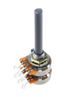 27esb104mmf50n TE Connectivity 27 100kΩ Rotary Potentiometer 2-Gang Panel Mount, 27ESB104MMF50N