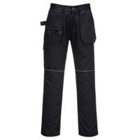 c720bkr32 Portwest C720 Unisex's Black 35% Cotton, 65% Polyester, Size 32 Waist Size 84 cm W 31in L