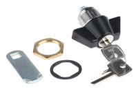 f383-01-1-455e Euro-Locks a Lowe & Fletcher group Company Camlock, 16mm Panel-to-Tongue, 23 x 20.2mm Cutout, Key Unlock