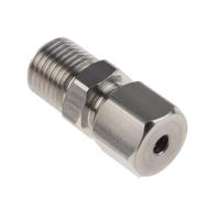 178-0961 RS PRO 1/4 BSP Compression Fitting for Use with Thermocouple or PRT Probe, 4mm Probe