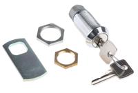 f7a-03-2-2433a Euro-Locks a Lowe & Fletcher group Company Camlock, 32.7mm Panel-to-Tongue, 20.1 x 17.6mm Cutout, Key Unlock