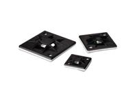 151-10914-qm20a-pa66-bk HellermannTyton Self Adhesive Black Cable Tie Mount 20 mm x 20mm, 4mm Max. Cable Tie Width