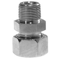ge06l18nptcfx Parker Hydraulic Swivel 24° Cone Male to NPT 1/8 Male, GE06L1/8NPTCFX