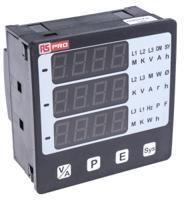 136-5383 RS PRO LED Digital Panel Multi-Function Meter, 92mm x 92mm