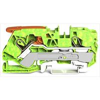 2110-1207 WAGO  TOPJOB S Series Green, Yellow, 10mm², 1-Level, Push In Termination, ATEX, IECE