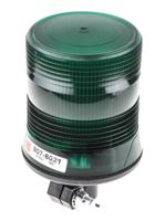 907-6021 RS PRO Green Flashing Beacon, 10 → 100 V dc, DIN Mount, Tube Mount, LED Bulb, IP56
