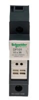 df101 Schneider Electric Rail Mount Fuse Holder for 10 x 38mm Fuse, 1P
