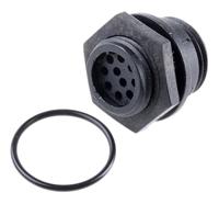 px041210s Bulgin Circular Connector, 10 Contacts, Front, Miniature Connector, Socket, Female, IP68, Buccaneer 400 Series