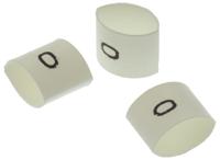trsa-1019e10 TE Connectivity Heat Shrink Cable Markers, White, Pre-printed "0", 2 → 6mm Cable, TRSA-1019/E/1/0