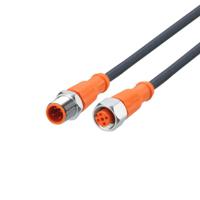 evm110 ifm electronic Male 1 way M12 to Female 1 way M12 Sensor Actuator Cable, 15 m