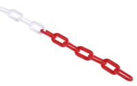 hdc000-265-400 JSP Red & White Polyethylene Chain Barrier, 25m