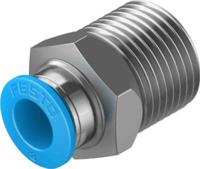 qs-38-8-50 Festo Straight Threaded Adaptor, G 3/8 Male to Push In 8 mm, Threaded-to-Tube Connection Style, 130681