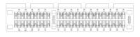 10018784-10201tlf Amphenol Communications Solutions 10018784 Series Vertical Male Edge Connector, 64-Contacts, 1mm Pitch