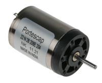 22n28-208e204 Portescap Brushed DC Motor, 3.8 W, 18 V dc, 7 mNm, 6300 rpm, 2mm Shaft Diameter