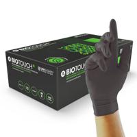 gm0092 Unigloves GM009* Black Powder-Free Nitrile Disposable Gloves, Size S, 100 per Pack